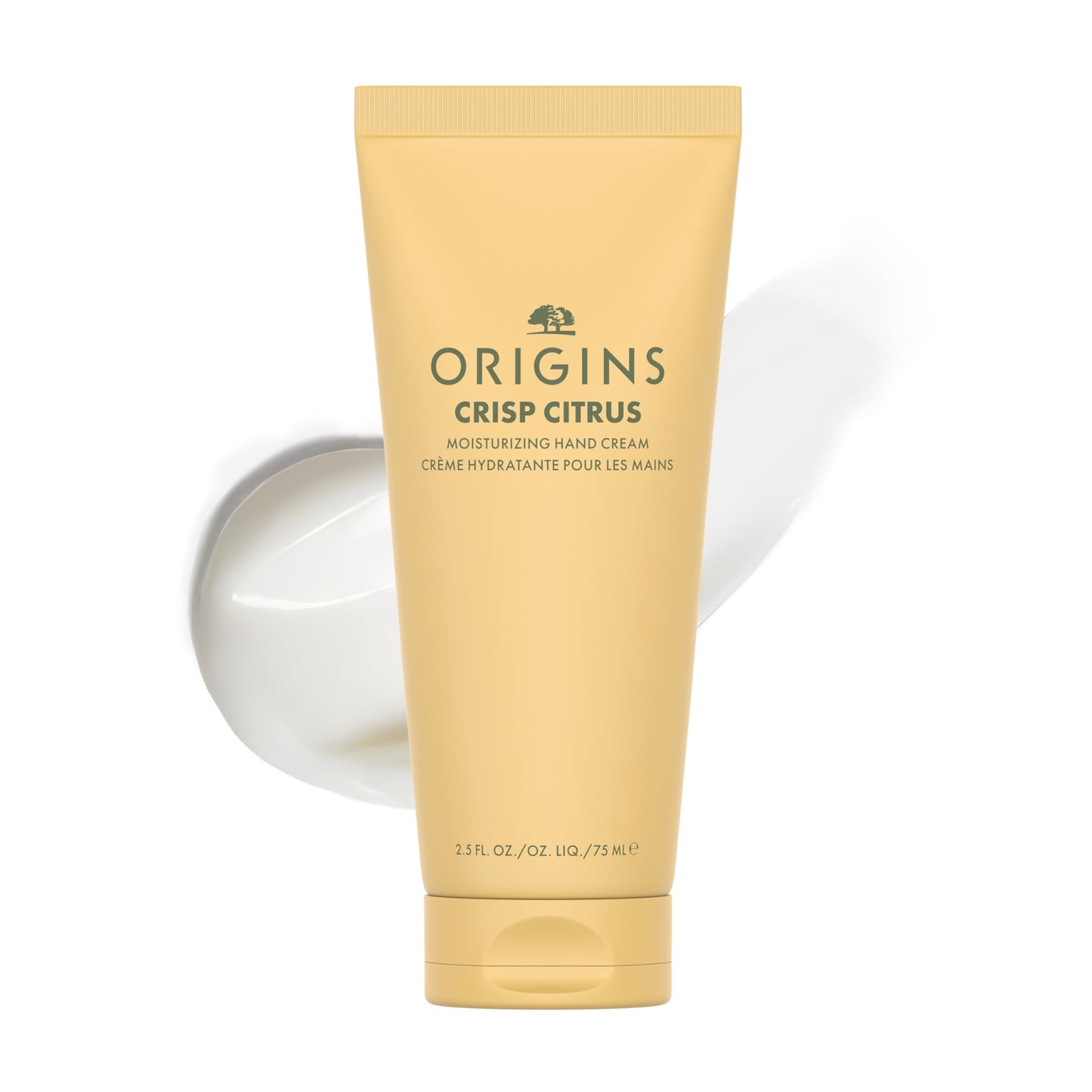 Origins Crisp Citrus Moisturizing Hand Cream | Hydrates & Softens Dry Skin | With Plant-Derived Glycerin, Travel Size, 2.5 Fl Oz