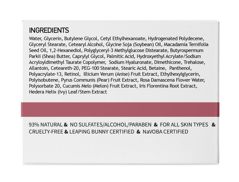 CLARA'S NEW YORK Youth Renewal Retinol (Vitamin A) Facial Cream for Anti-aging, Reducing wrinkles - Rich, Non-sticky, Fast-absorbing Formula, 50ml MADE IN USA