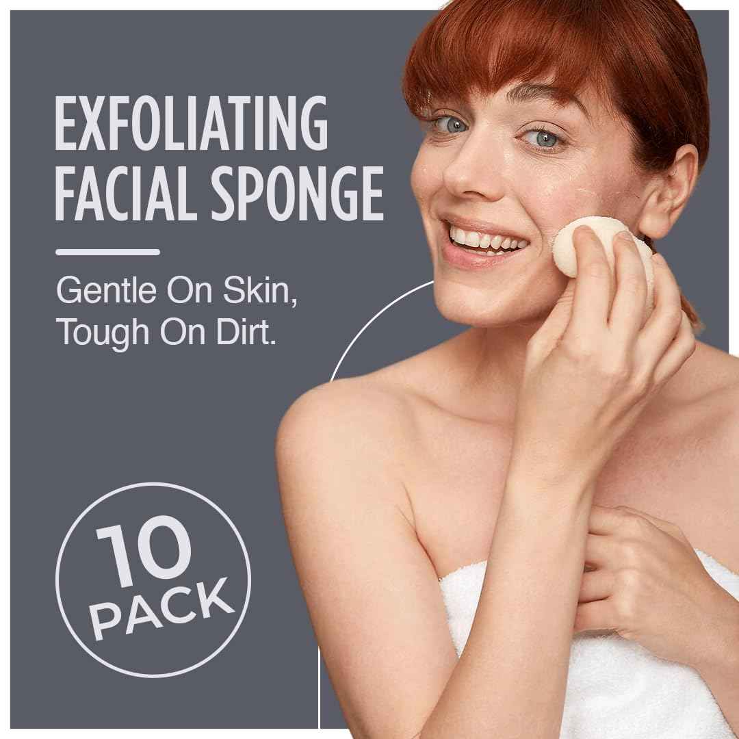 HartFelt Exfoliation Beauty Box with Face Scrub and Body Scrub Bundle, Shower Sponges for Women & Men, Shower Scrubber Gift Box