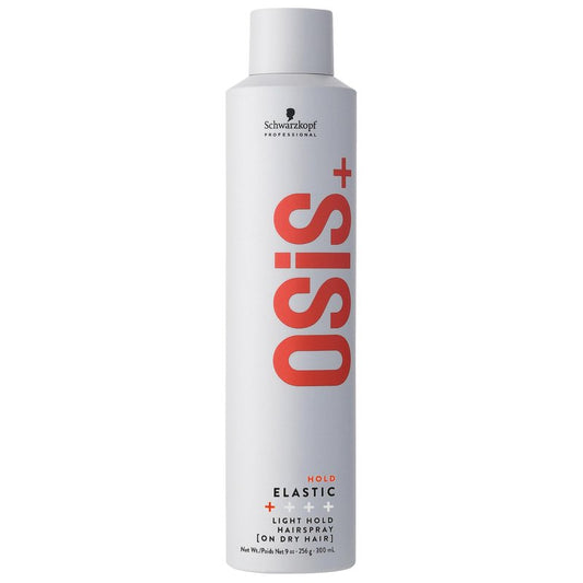 OSiS+ Elastic Light Hold Hairspray 9oz - |Lightweight Brushable Hold | Heat Protection and Shine for All Hair Types
