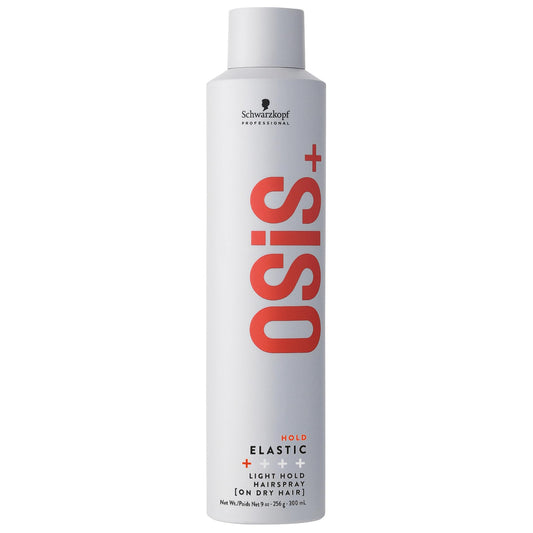 OSiS+ Elastic Light Hold Hairspray 9oz - |Lightweight Brushable Hold | Heat Protection and Shine for All Hair Types
