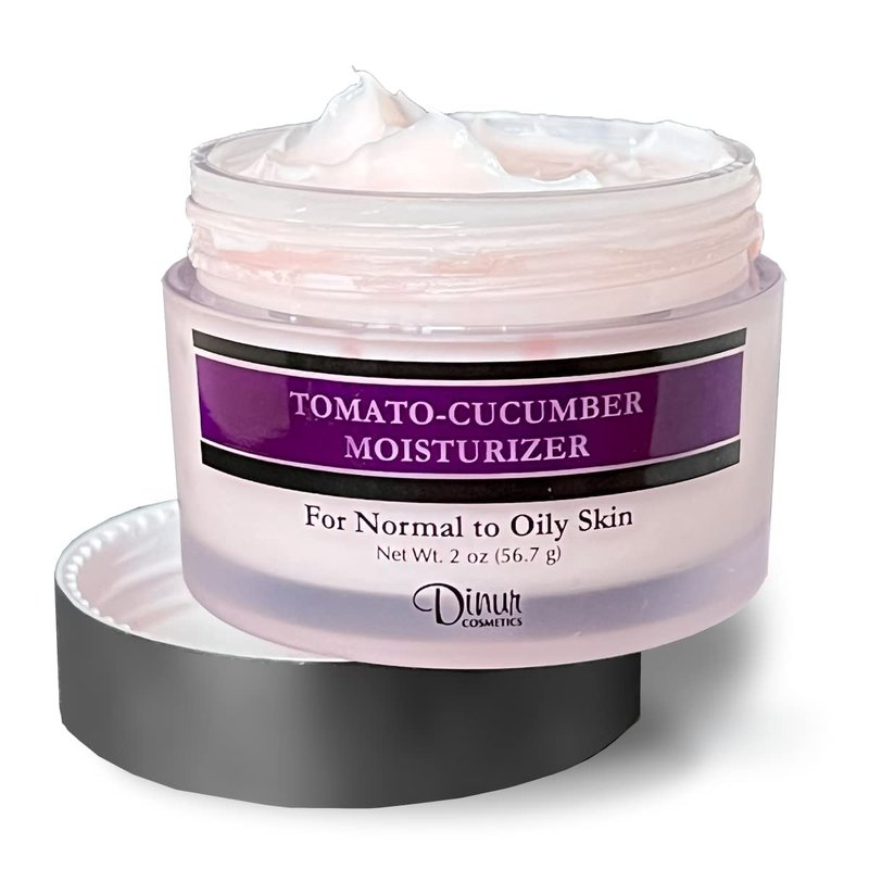 Dinur Cosmetics Tomato Cucumber Moisturizer 2 Oz, Hydrating Face Moisturizer to Nourish Dry Skin Face Cream to Minimize Wrinkles Tighten Pores & Balance pH Level