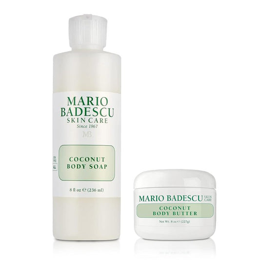 Coconut Body Wash & Body Butter Bundle - Hydrating Shower Gel & Moisturizing Cream for Soft Skin | Summer Essentials
