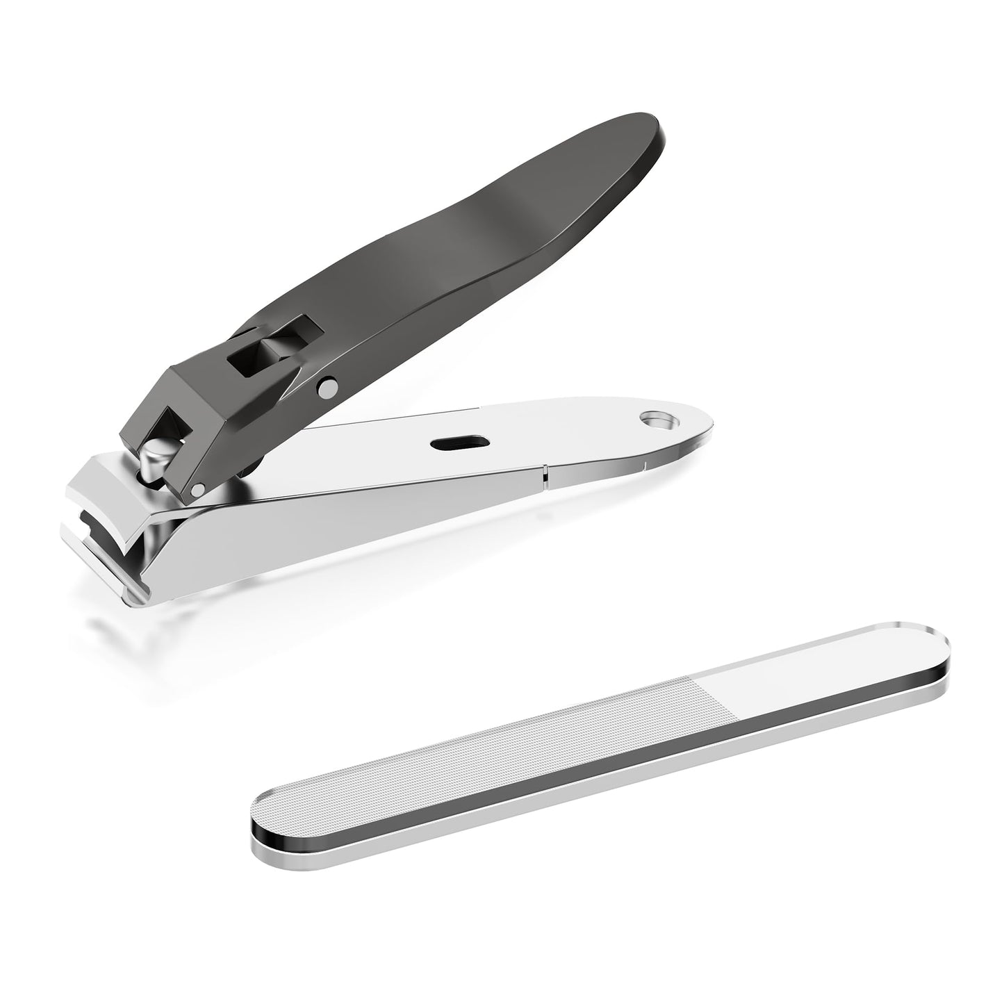 ESSBES Heavy Duty Nail Clippers for Men Sharp Stainless Steel Fingernail and Toenail Cutter with Nail Catcher Precision Grooming Tool for Thick Nails Gift for Dad Husband Him