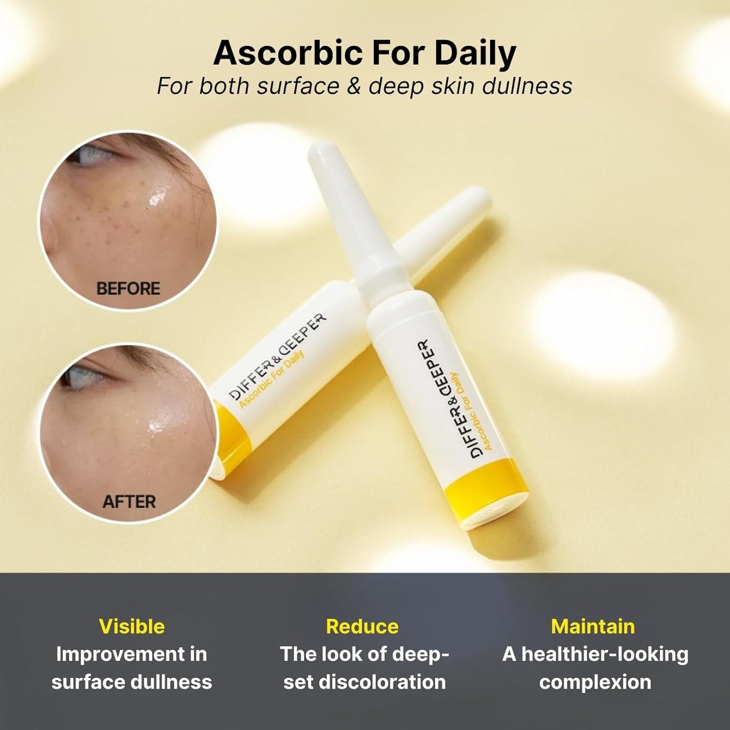 Ascorbic Acid 20% Vitamin C Serum - Lightweight K-Beauty Ampoules | 7 x 2ml Daily Skincare