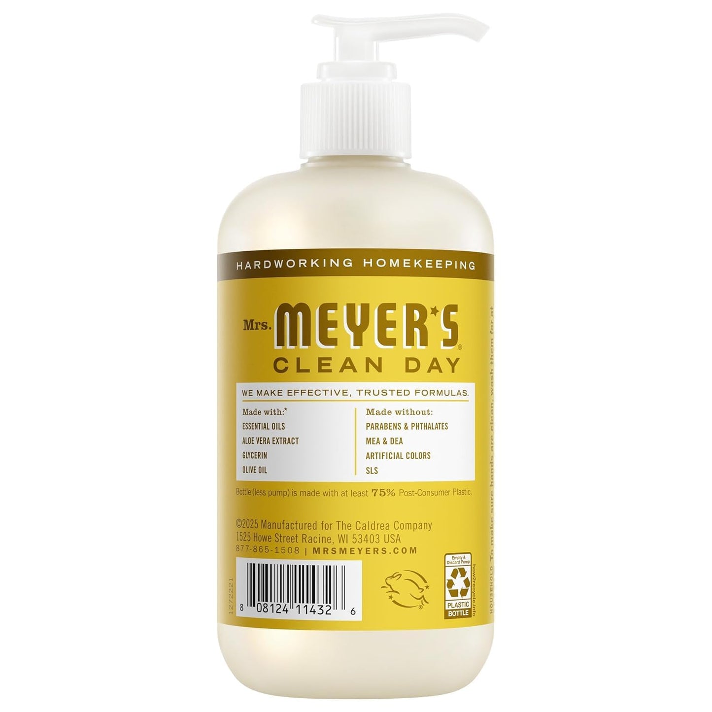 Mrs. MEYER'S CLEAN DAY Holiday Hand Soap 12.5 Fl Oz Bundle (Mint + Lilac + Daisy + Rose)