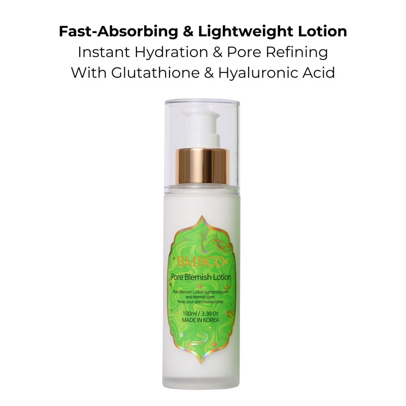 BMBCO Lightweight Moisturizing Lotion – Fast-Absorbing Face Lotion for Blemish & Dark Spot Care, Pore Minimizer & Skin Soothing Formula Emulsion