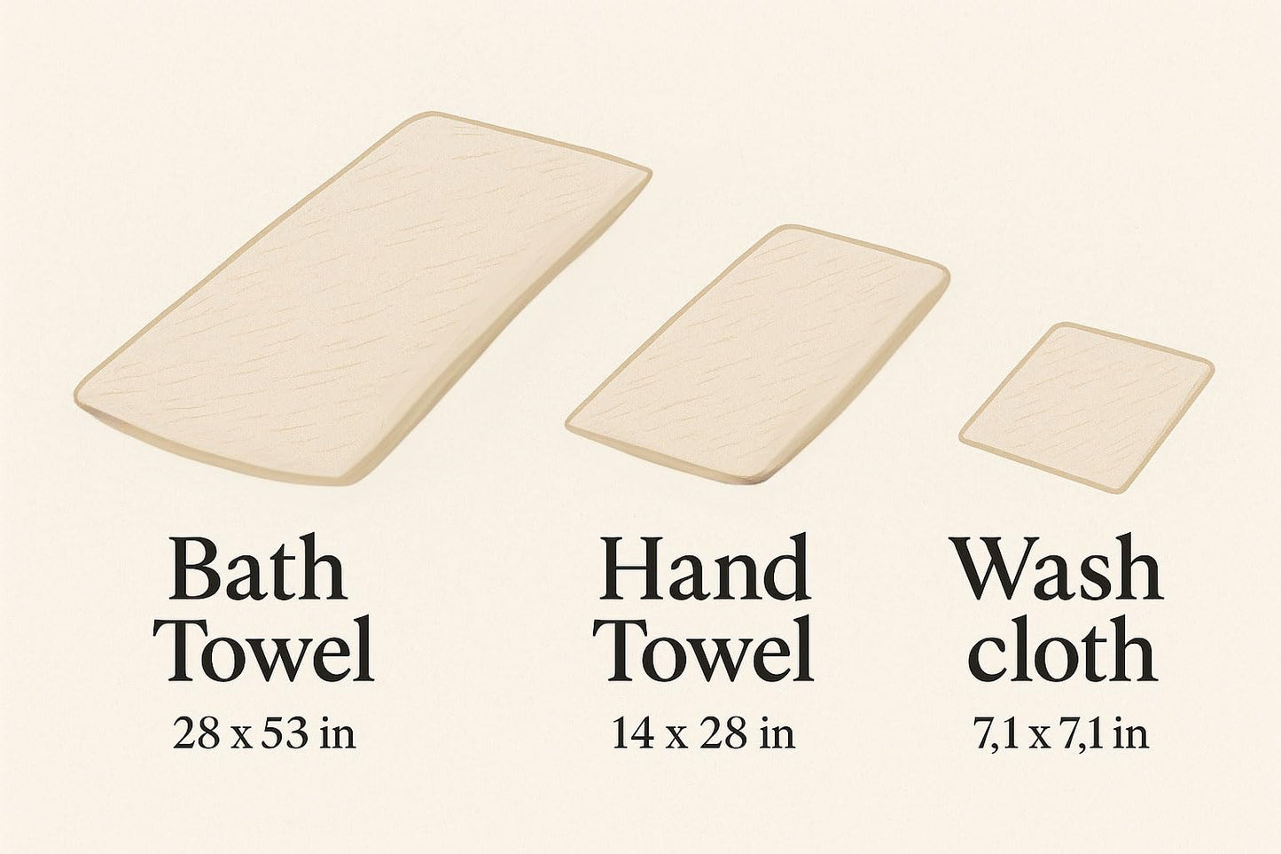 Highly Absorbent & Quick-Dry Organic Cotton Washcloths, Soft & Lightweight Face Towels, Made in Japan, Oeko-Tex Class 1 Certified, 13.8 x 13.8 inch, Ivory, Pack of 4 – Proof of Purity