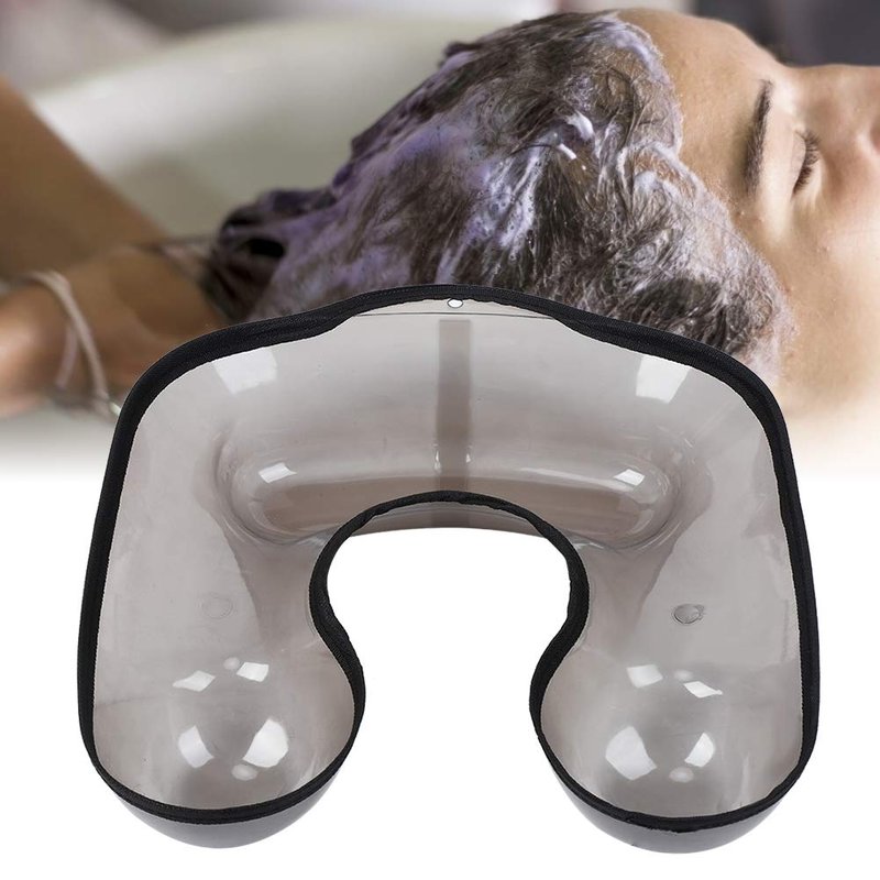 GOTOTOP Salon Hairdressing Neck Tray PVC Hair Coloring Shoulder Support Cover Hair Cutting Shoulder Catcher Neck Tray for Perming Black 12.2x12.6inch