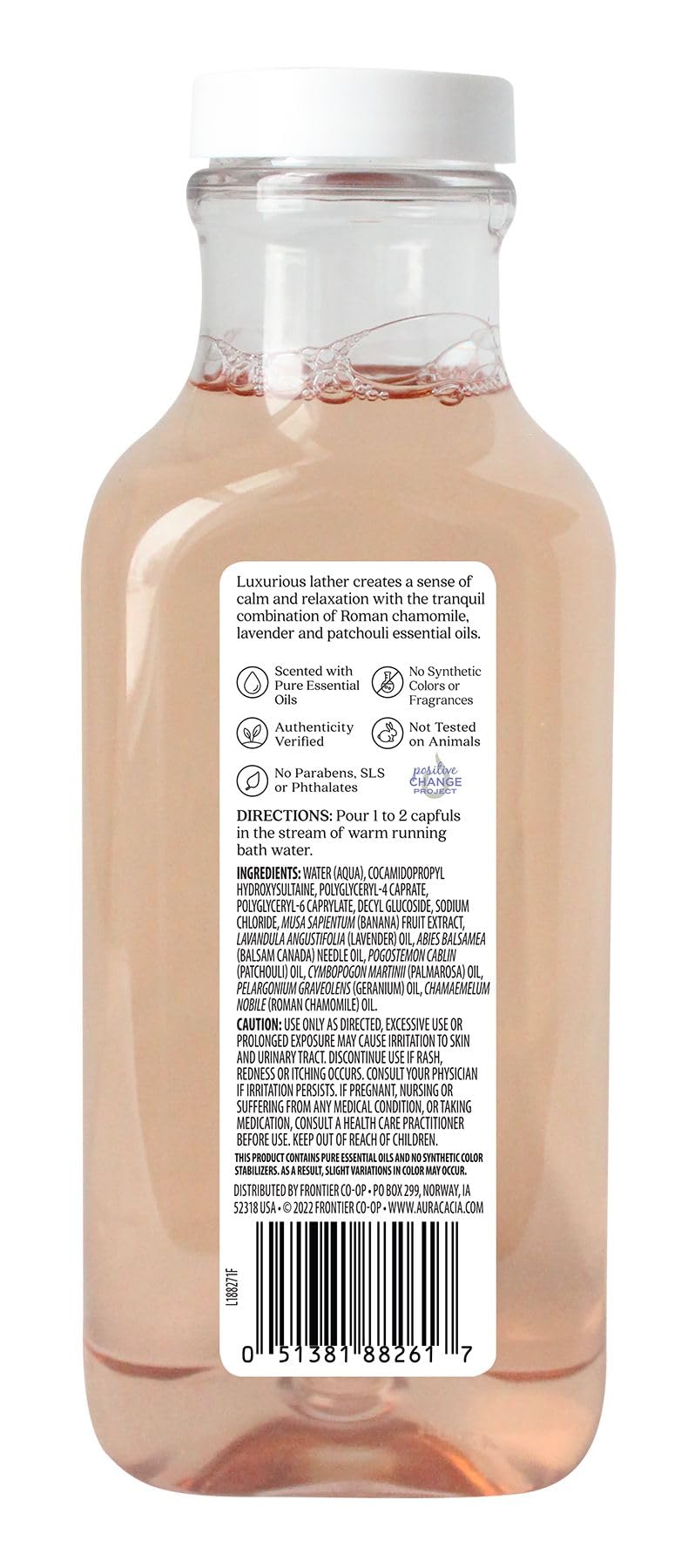 Aura Cacia Aromatherapy Bubble Bath, Tranquil Chamomile, 13 fluid ounce bottle (Pack of 3)