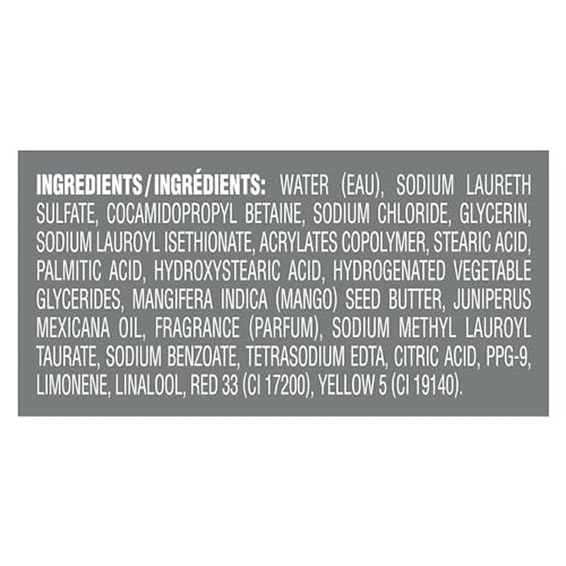 DOVE MEN + CARE Body and Face Wash Rejuvenating Mango + Cedarwood 3 Count for Men, with 24-Hour Nourishing Micromoisture Technology, 30 oz