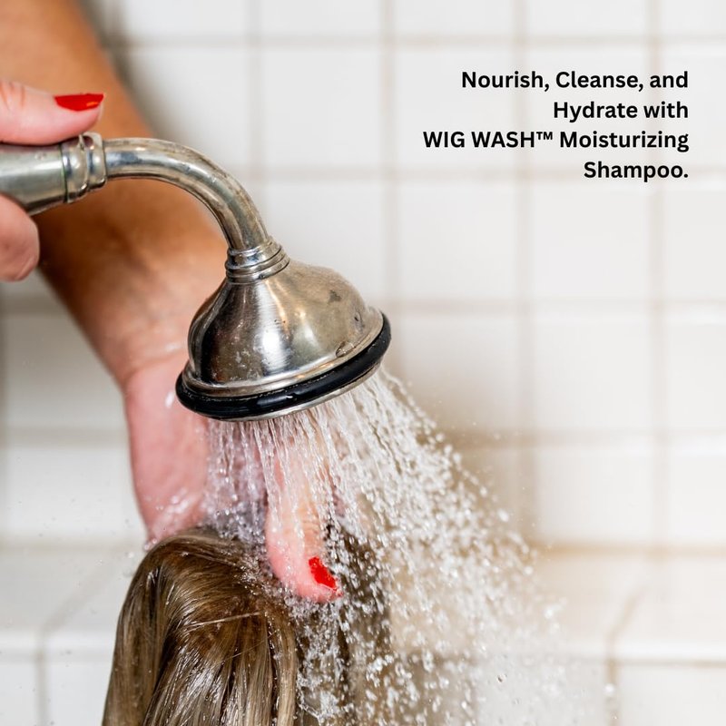 WIG WASH - WIG SHAMPOO - Linen Oil Shampoo – Sulfate-Free Cleanser for Human Hair Wigs & Extensions – Color Safe, Hydrating, Lightweight – 8 fl oz