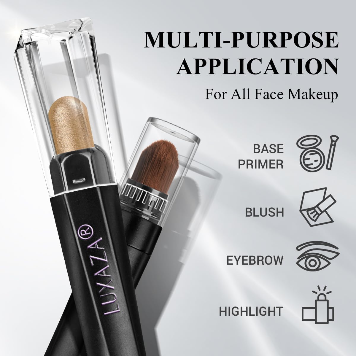 LUXAZA PRO Brown Eyeshadow Stick Makeup Set 10PCS, Neutral Shimmer And Matte Cream Eye Shadow Palette, Metallic Bronze Smoky Eyeliner Brightener Crayon Pencil Kit, Ideal Gift for Women -Espresso