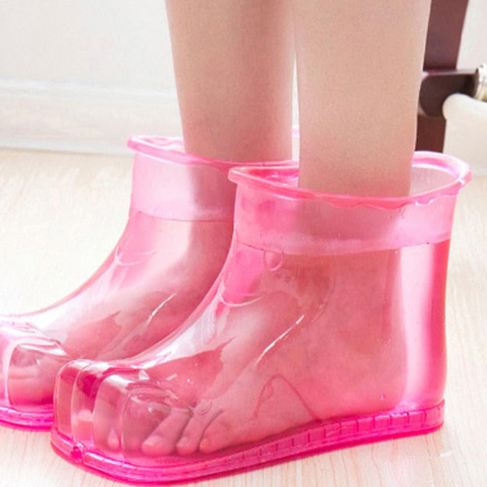 ARTIBETTER Foot Bath Massage Shoes 1 Pair Wear-Resistant Foot Soaking Boots for Home and Spa Promote Blood Circulation Relaxation Durable Heat-Resistant 10.23X6.29X3.93In