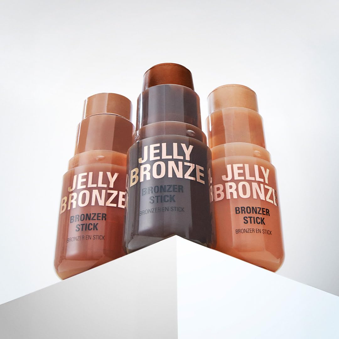 Revolution, Jelly Bronzer Tint Stick, Sheer Liquid Gel Bronzing Makeup for a Sun-Kissed Glow to Cheeks, Vegan & Cruelty-Free, Medium Sunset, 0.28 oz
