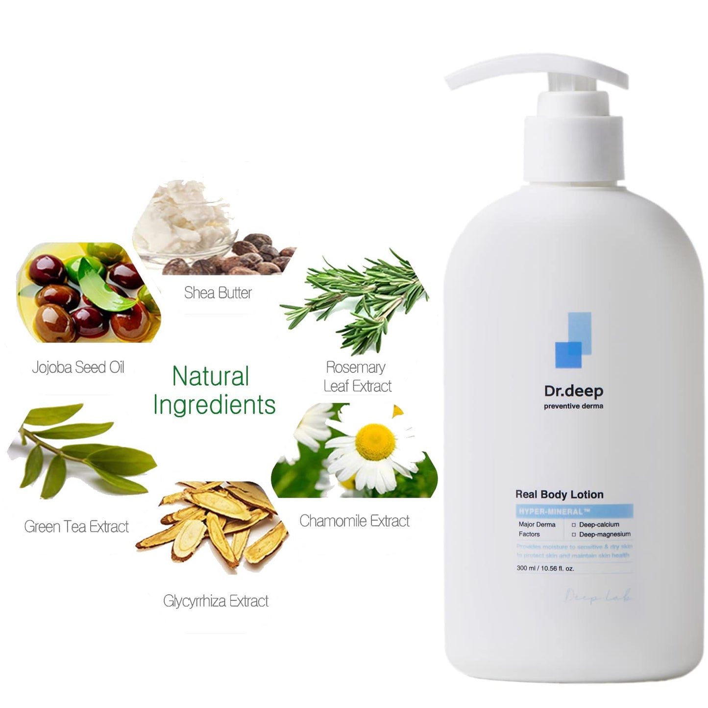 Real Body Lotion for Dry Skin - Natural Moisturizing Cream 10.6 fl. oz | Cracked Skin Repair
