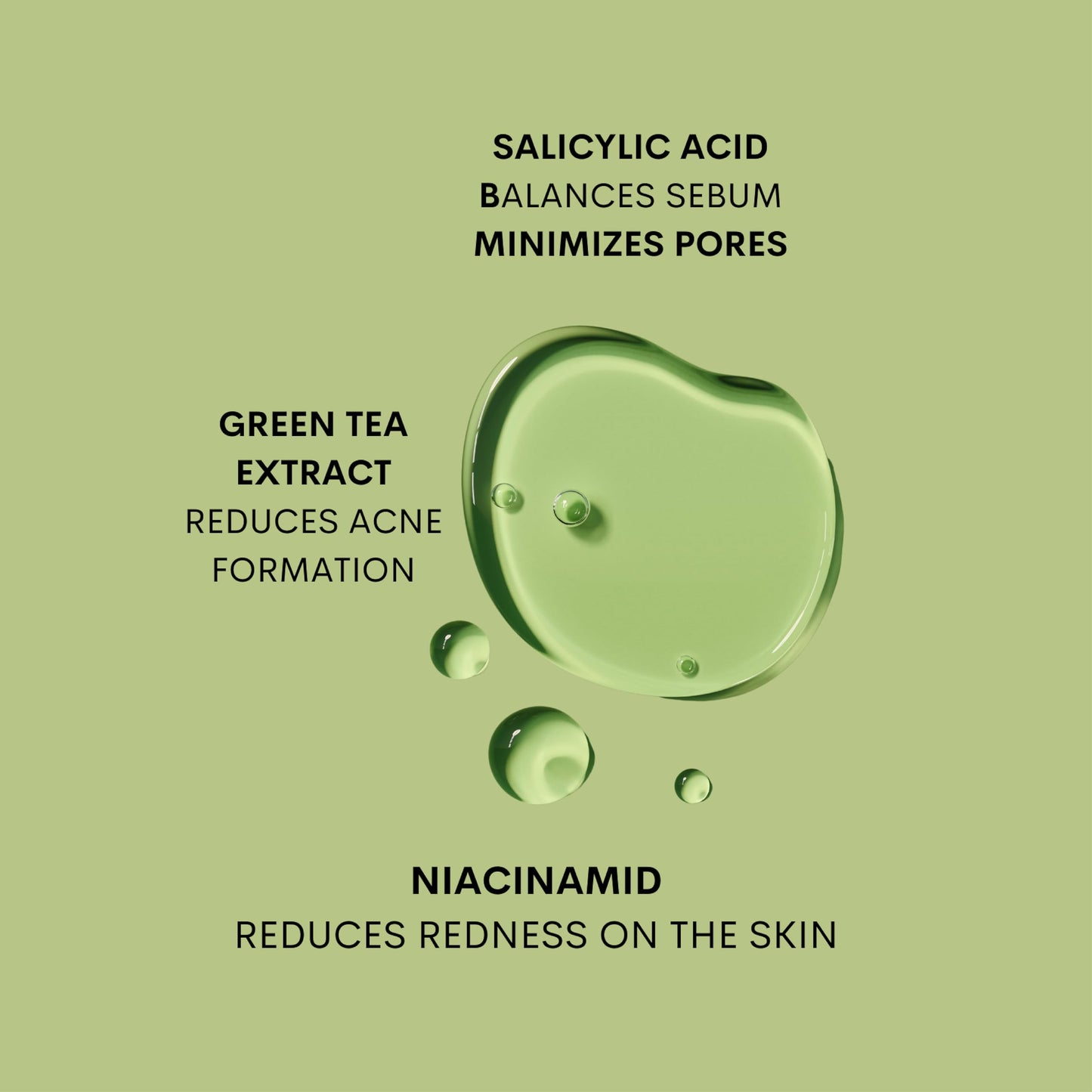 Salicylic Acid BHA Toner for Face – Niacinamide, Green Tea & Willow Bark | Acne & Blackhead Control Toner for Oily, Acne-Prone Skin | Pore Cleansing, Sebum Balance, Even Skin Tone | 6.76 fl. oz