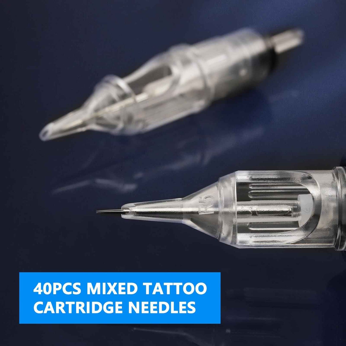 Gakonp Tattoo Cartridge Needles 60Pcs Mixed Tattoo Needles#12 Size 5RL 7RL 9RL 7RS 7M1 9M1 for Beginners or Artists