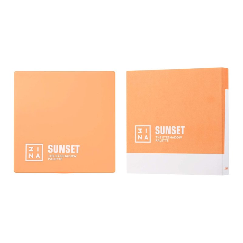 3INA Eyeshadow Palette - Sunset 9-Color Makeup Set | Buildable, Long-Wearing Pigments