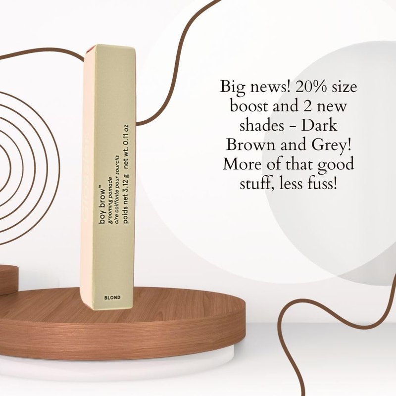Glossier Boy Brow Volumizing Eyebrow Gel - Light-Medium Blond | Perfect for Fuller Brows