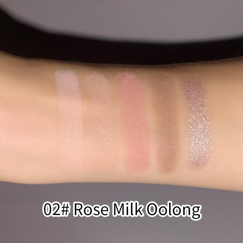 5 Colors Neutral Nude Matte & Shimmer Eyeshadow Palette,Rose Cocoa Brown Pink Neutral-Cool Mattes Glitter Eye shadow Contour Makeup Palette for Mature Women, Blue Green Eyes, Daily Natural Makeup.