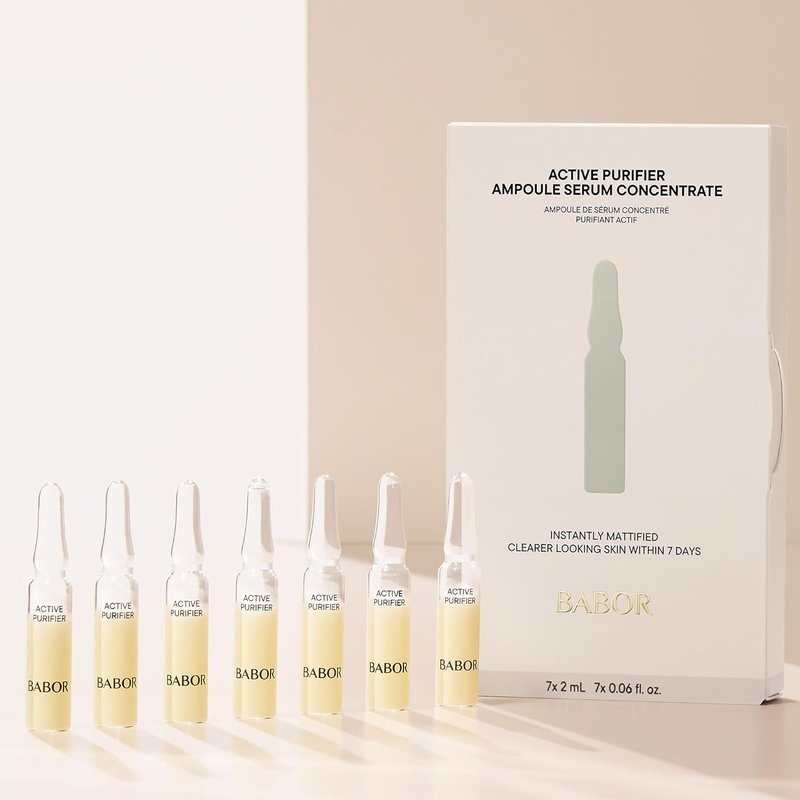 Babor Active Purifier Ampoule Concentrates - Tea Tree Oil for Refined, Revitalized Skin | Clean & Vegan, 7-Day Results