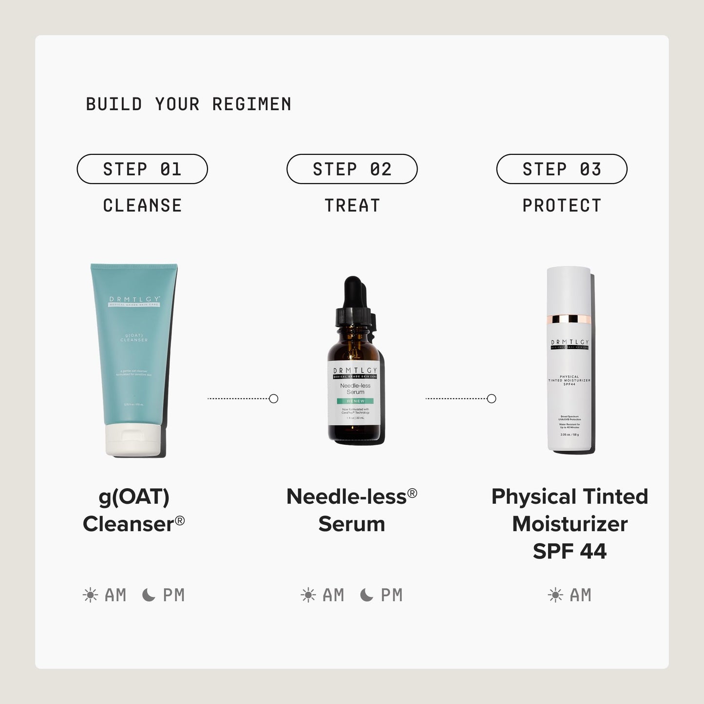 DRMTLGY Physical Tinted Moisturizer SPF 44 | Mineral Tinted Sunscreen