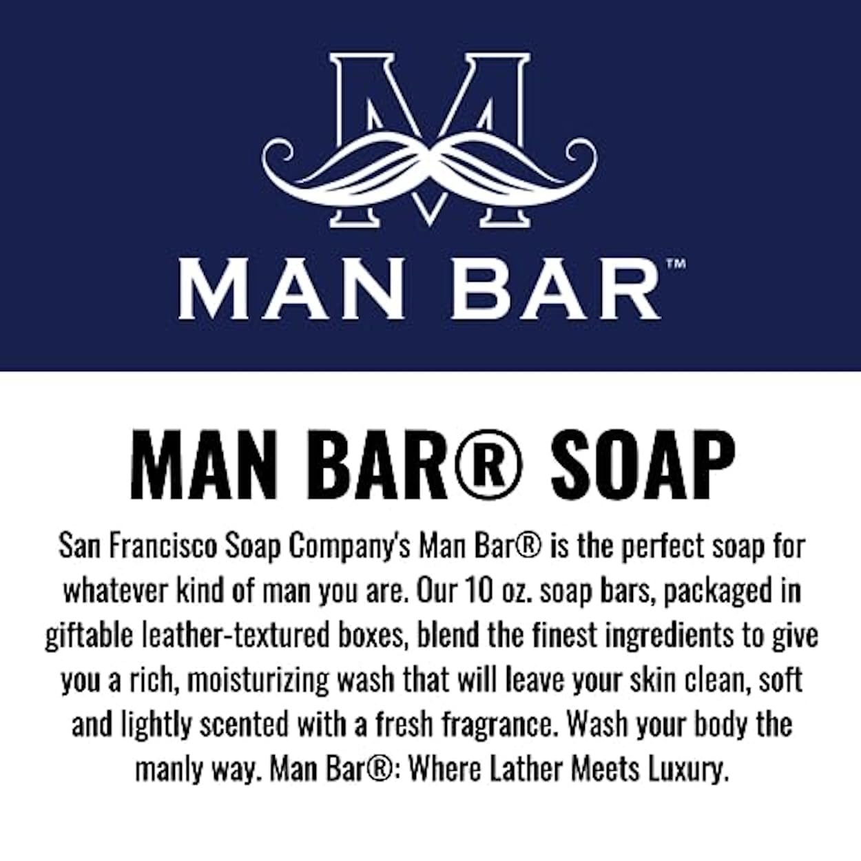 SFS Company Man Bar Set of 3 10 oz. Soap Bars (Coastal Driftwood, Cardamom+Juniper, Midnight Amber)