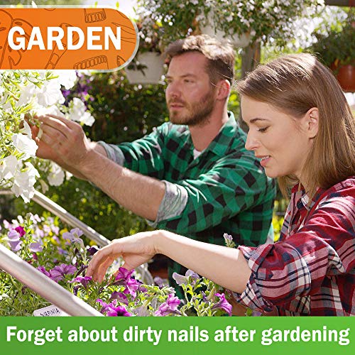 Konex Non-Slip Wooden Two-Sided Nail Brush for Cleaning Fingernails - Nail Scrubber with Natural Boar Bristle - Essential for Daily Use