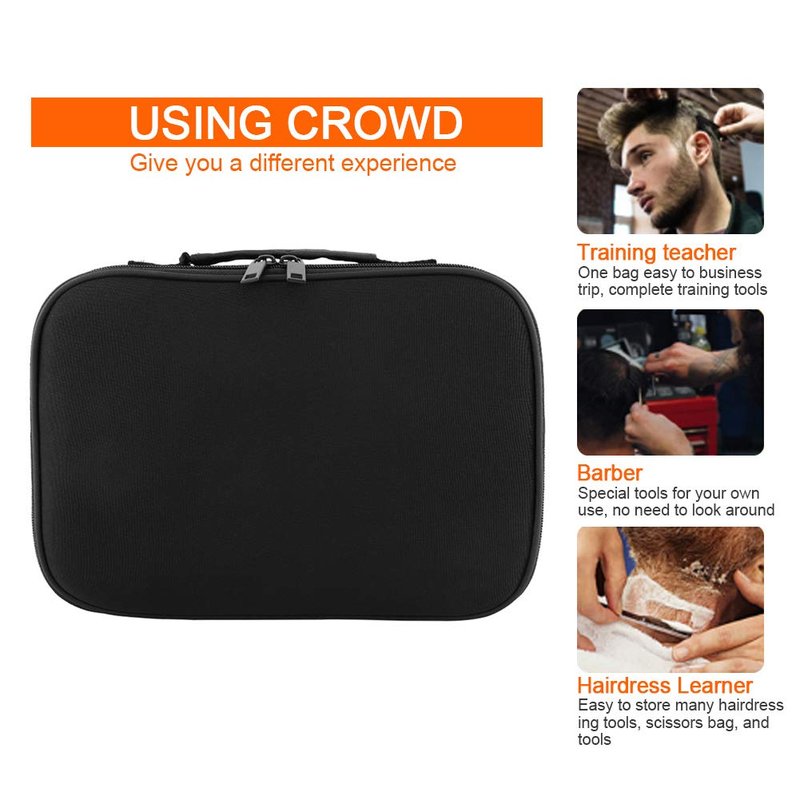 Hairdressing Tools Storage Carrying Case, Professional Multi-functional Hair Stylist Hairdresser Designer Session Bag Beauty Cosmetics Toiletry Organizer Holder Hairdressing