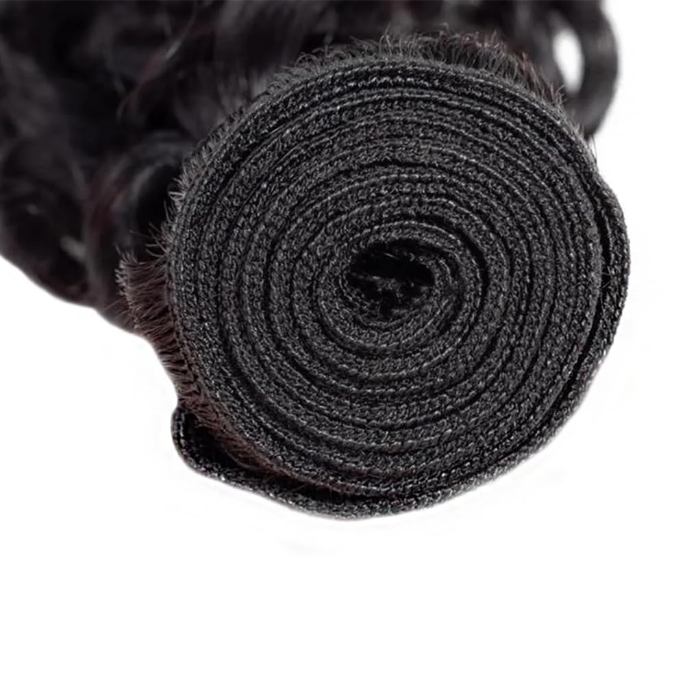Water Wave Human Hair Bundles Wet And Wavy Bundle Healthy And Soft 12 14 16 Inch Natural Black Color Unprocessed Brazilian Remy Hair Extensions Double Weft 3Pcs/Set