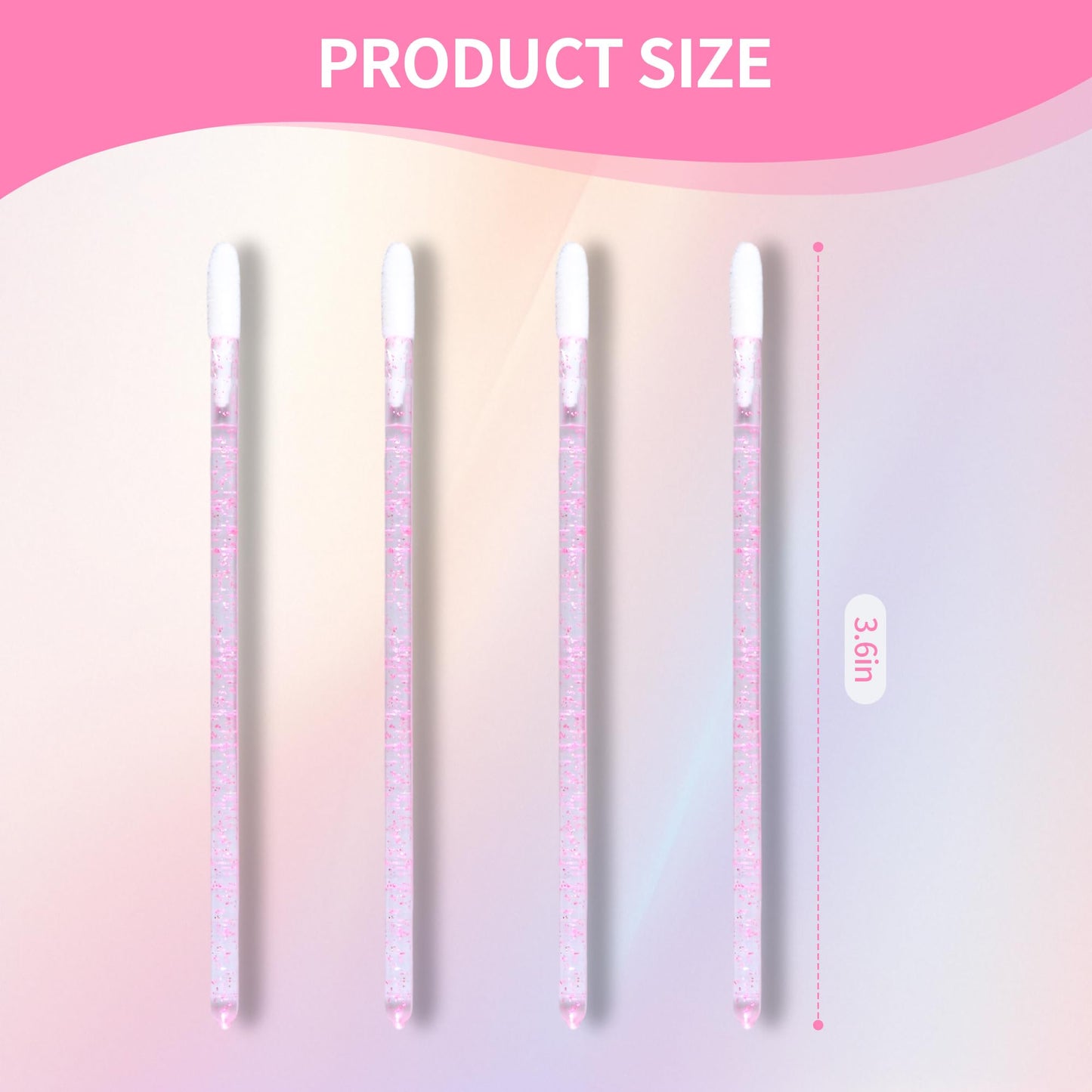 SACXFMC 1000 Pieces Crystal Lip Brush Disposable Lip Gloss Wands Lipstick Applicator
