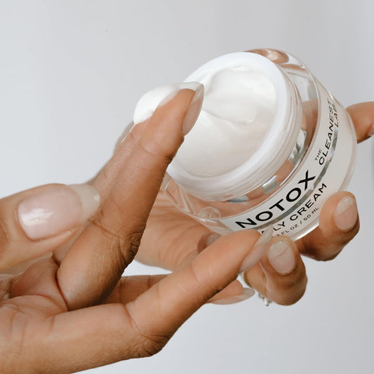 The Cleanest Lab NOTOX Daily Cream: Firming Peptide Face Cream for Sensitive Skin, Fragrance-Free with Squalane, Hyaluronic Acid & Vegan Collagen