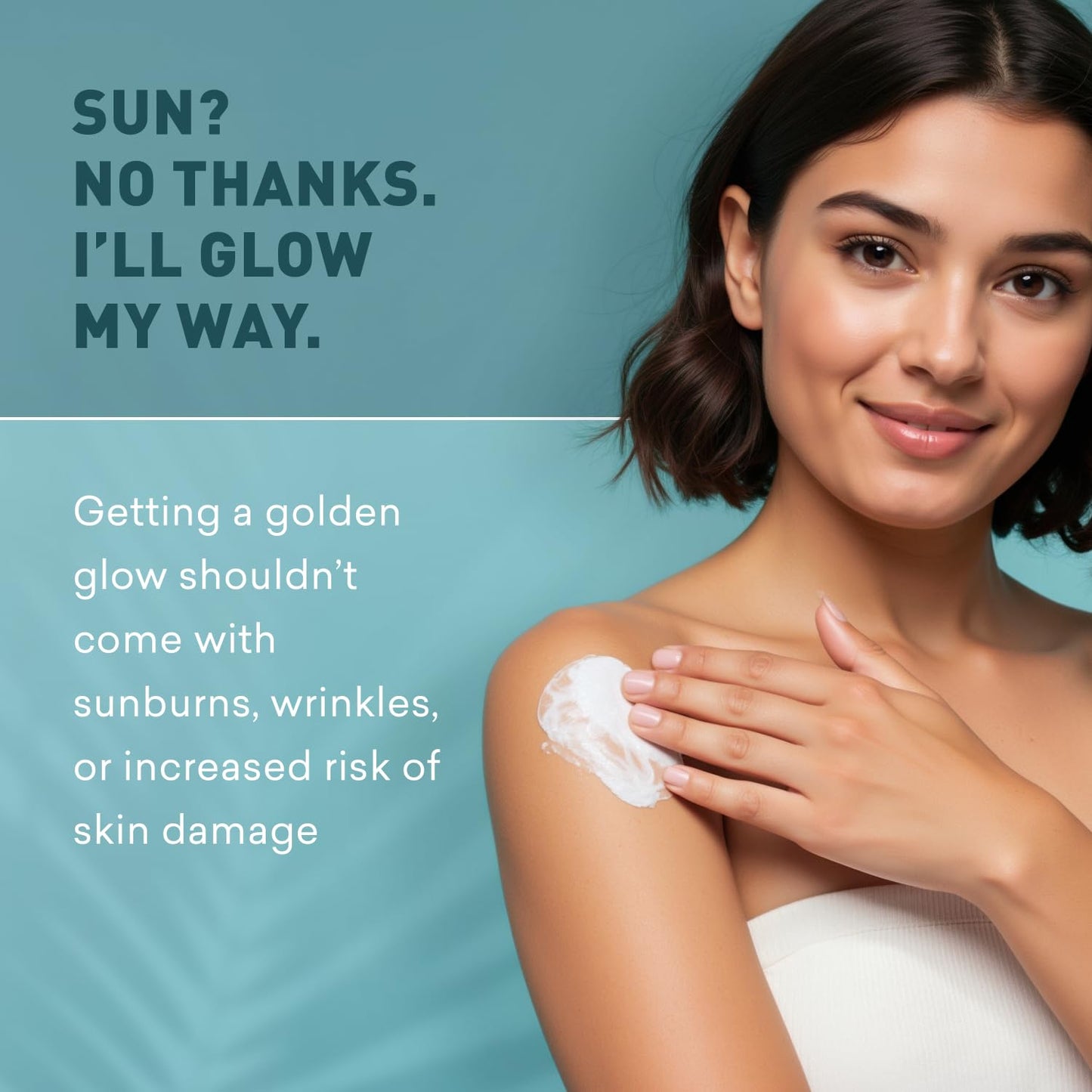Sunless Tanning Lotion - Indoor Self-Tanner for Dark Tones | Bronzer for a Sun-Kissed Glow | 8 Oz
