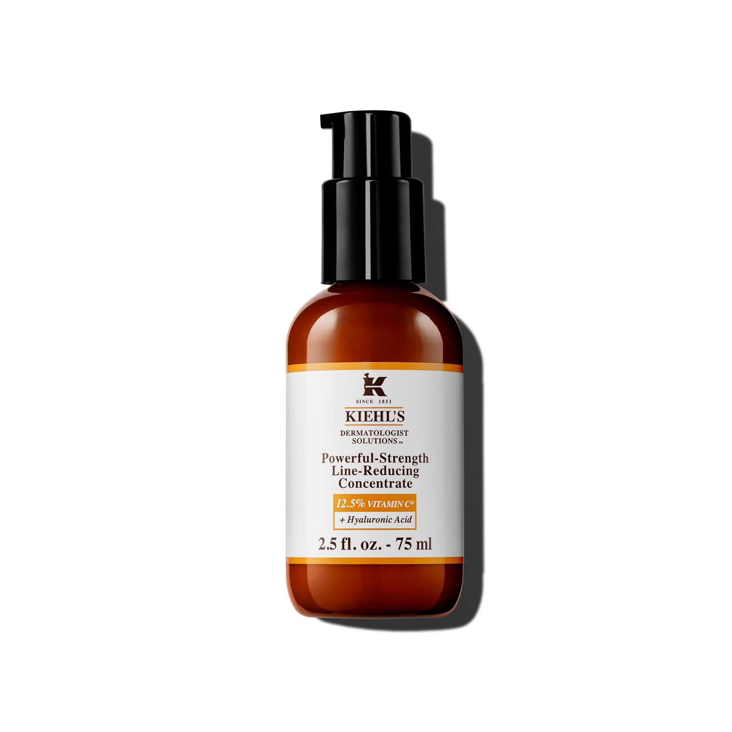 Kiehl's Powerful-Strength Vitamin C Face Serum, Lightweight Vitamin C Serum with Hyaluronic Acid, Improves Skin Texture, Boosts Radiance, & Reduces Fine Lines & Deep-Set Wrinkles, For All Skin Types