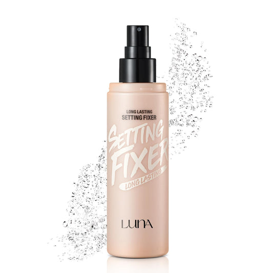 LUNA Long Lasting Setting Fixer Spray 3.3 fl oz, Weightless with Micro-Fine Mist, Natural Finish, Non-Drying Formula for All Skin Types, Korean Makeup (old)
