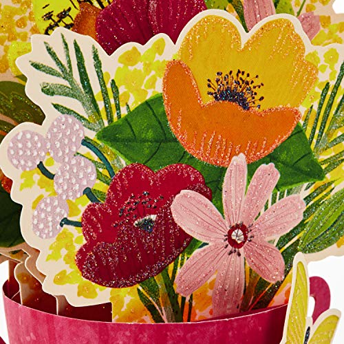 Hallmark Paper Wonder Mothers Day Pop Up Card (Flower Bouquet, You Deserve This Day)