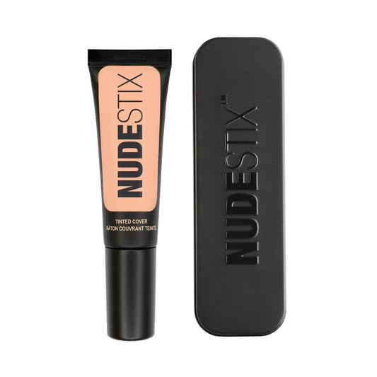 Nudestix Tinted Cover Liquid Foundation – Lightweight, Buildable Coverage for a Natural Radiant Finish | Hydrating Formula with 18 Botanical Extracts | Clean, Vegan Makeup, Shade: Nude 3.5