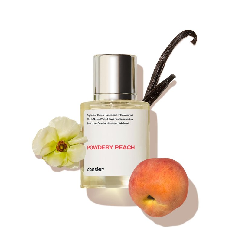 Dossier - Powdery Peach - Eau de Parfum - Inspired by I Want Choo - Long-Lasting Fragrance - Feminine - 1.7 fl oz (50ml)