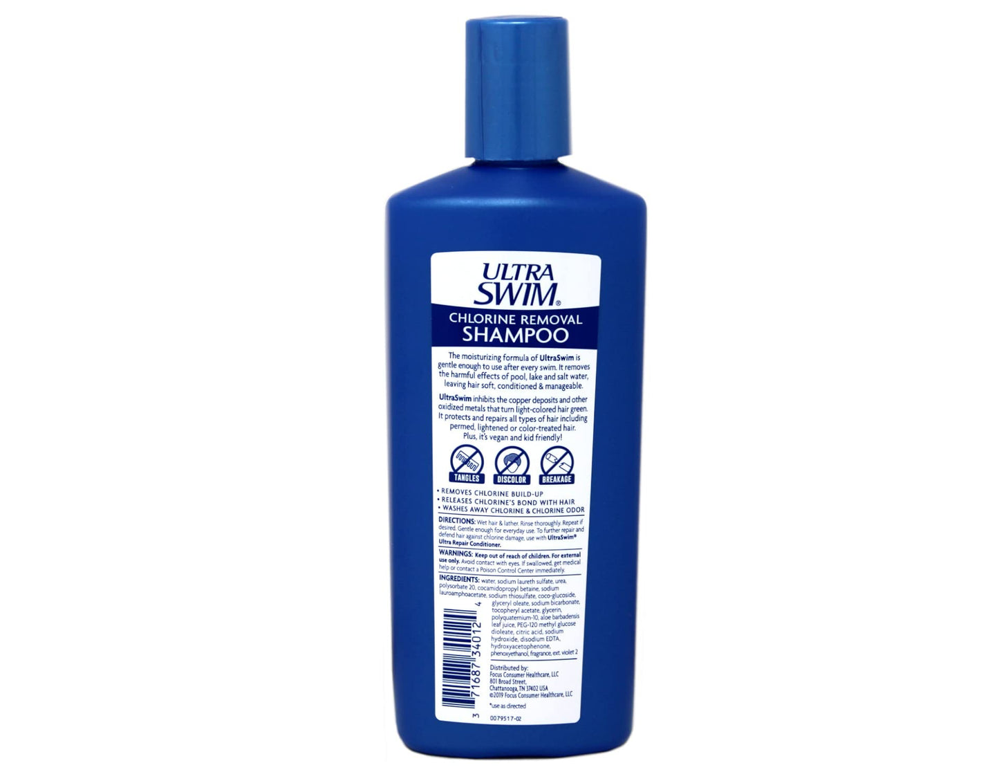 UltraSwim Chlorine Removal Moisturizing Shampoo, 7 oz., 4 Pack