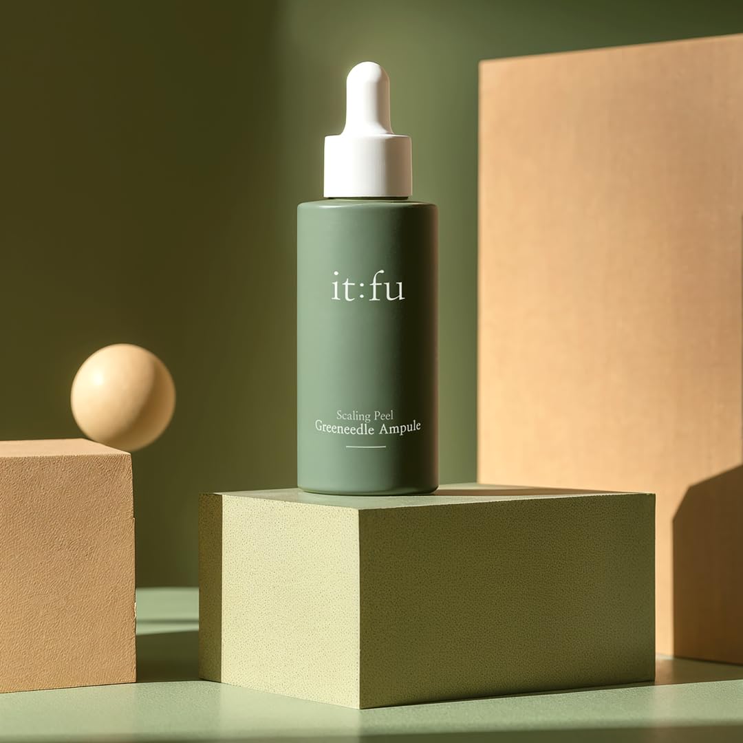 it:fu Scaling Peel Greeneedle Ampoule | K-Beauty, Spicule Ampoule, Pore & Dark Spot Care, Removes Skin Pigmentation & Exfoliates Dark Skin Spot, Contains Madecassoside 1.01 fl. oz