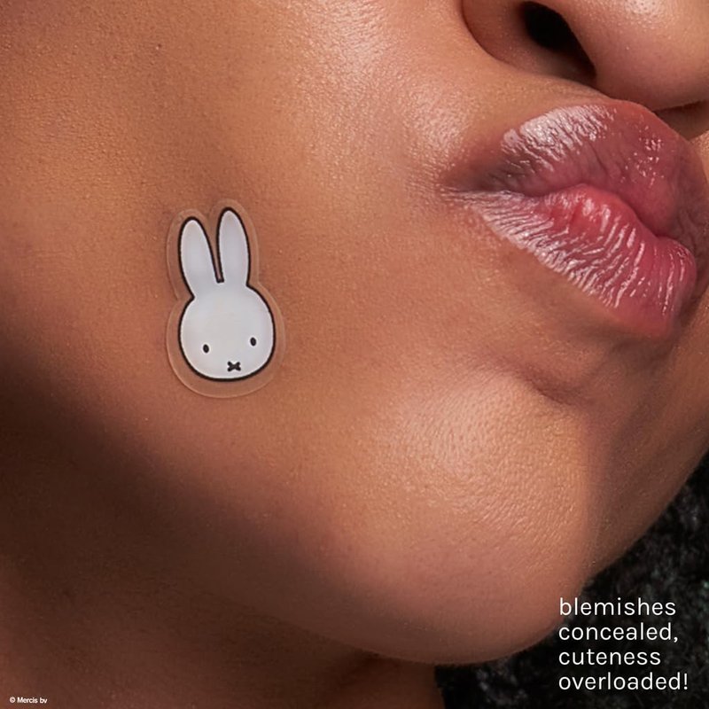 The Crème Shop Miffy Clear As Day! , Korean Hydrocolloid Spot Blemish Patches, Infused with Tea Tree and Witch Hazel to help conceal blemishes and absorb excess oil- (Pack Of 2)