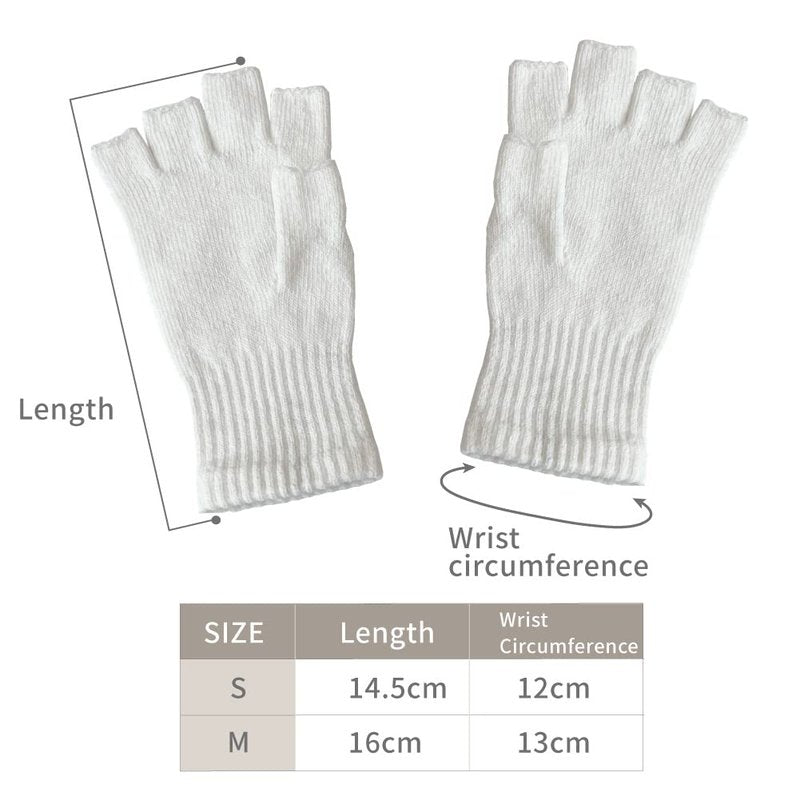 Edenswear Zinc-Infused Fingerless Gloves for Children with Eczema - Wet Wrap Therapy (Small)