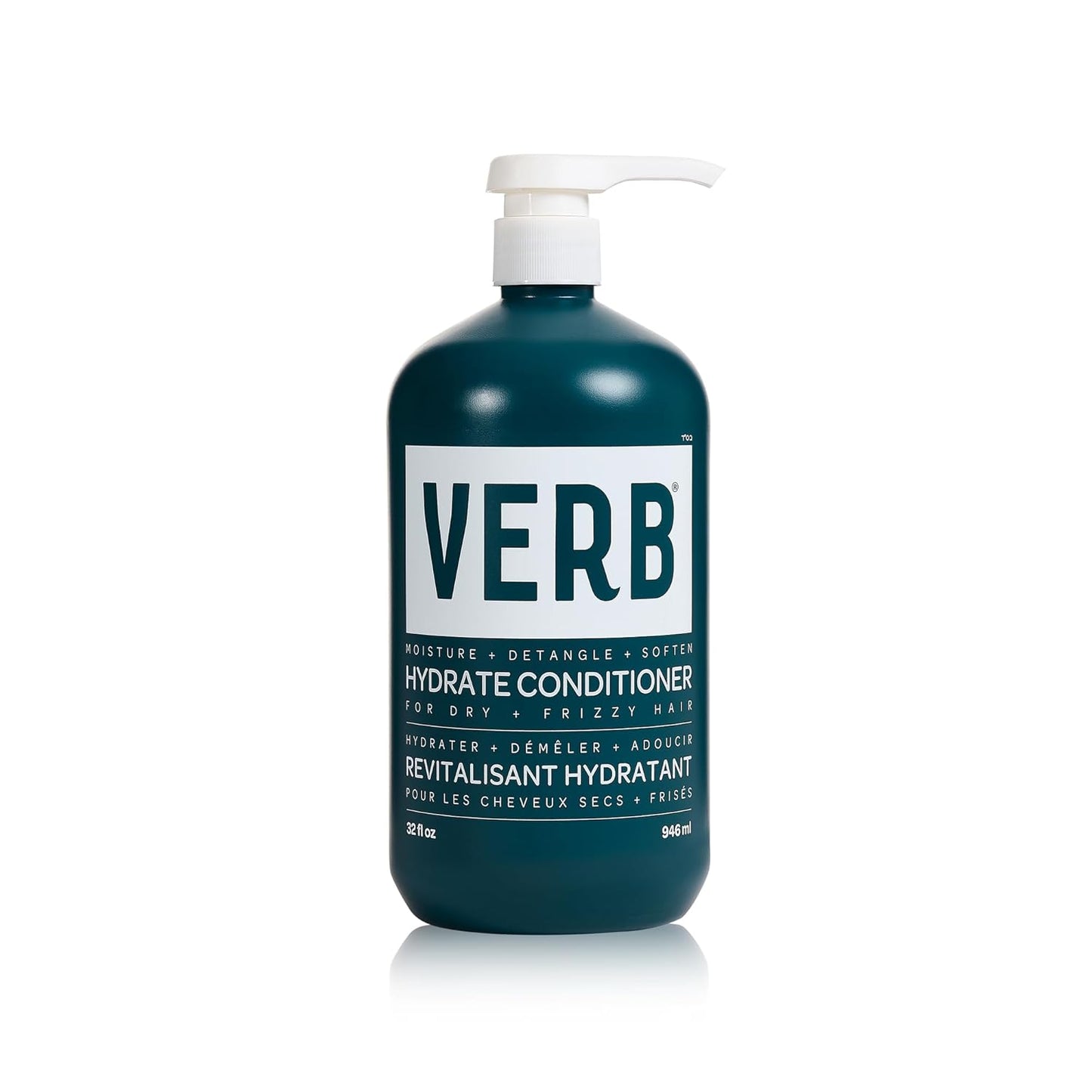 VERB Hydrate Conditioner - Nourishing Formula for Dry, Frizzy Hair - Smooths & Reduces Frizz | Amber & Warm Jasmine Scent