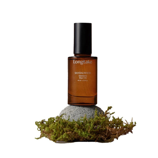 LONGTAKE Hair Fragrance Oil Sandalwood - Softening Hair Oil for Heat ProtectionㅣAnti-frizzㅣSplit end repairㅣ For all types ㅣ Vegan Hair Essence | 1.4 Fl. Oz. (40 ml)