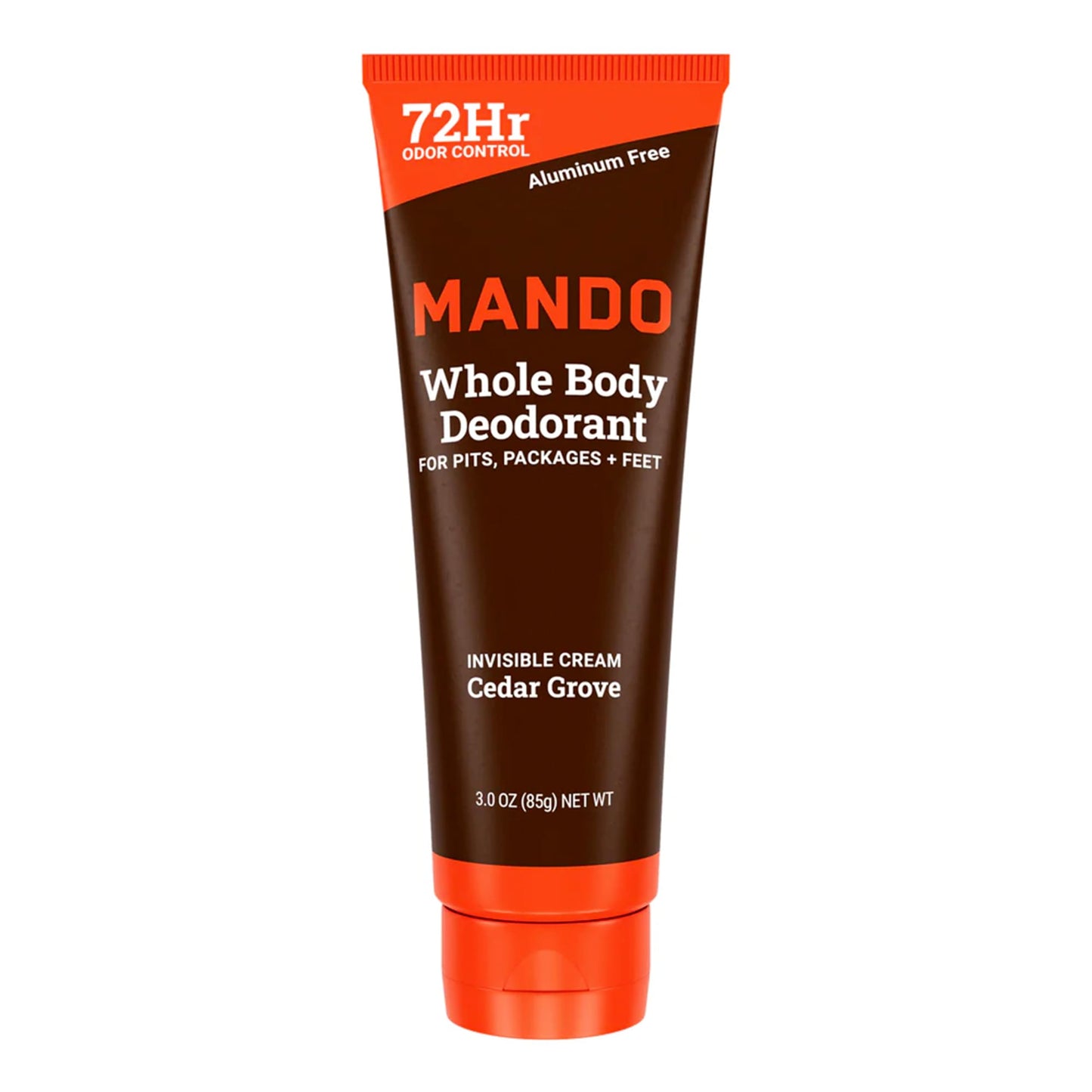 Mando Whole Body Deodorant - Men's Aluminum-Free Invisible Cream Deodorant - Cedar Grove - 3.0 Oz - Pack Of 01