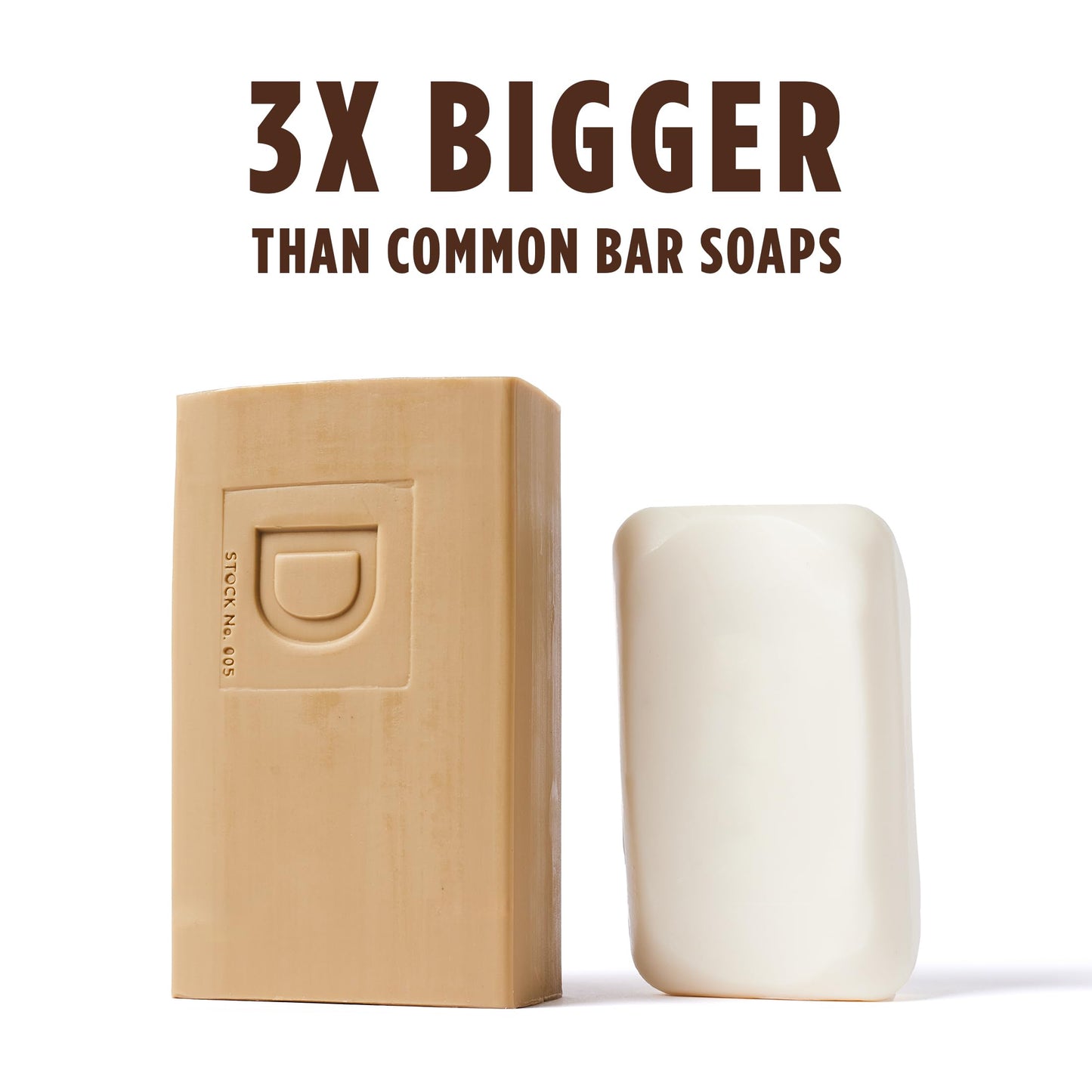 Duke Cannon Supply Co. Big Brick of Soap for Men - Sawtooth, Alpine Air and Cedarwood Scent, 10 oz (Pack of 3)