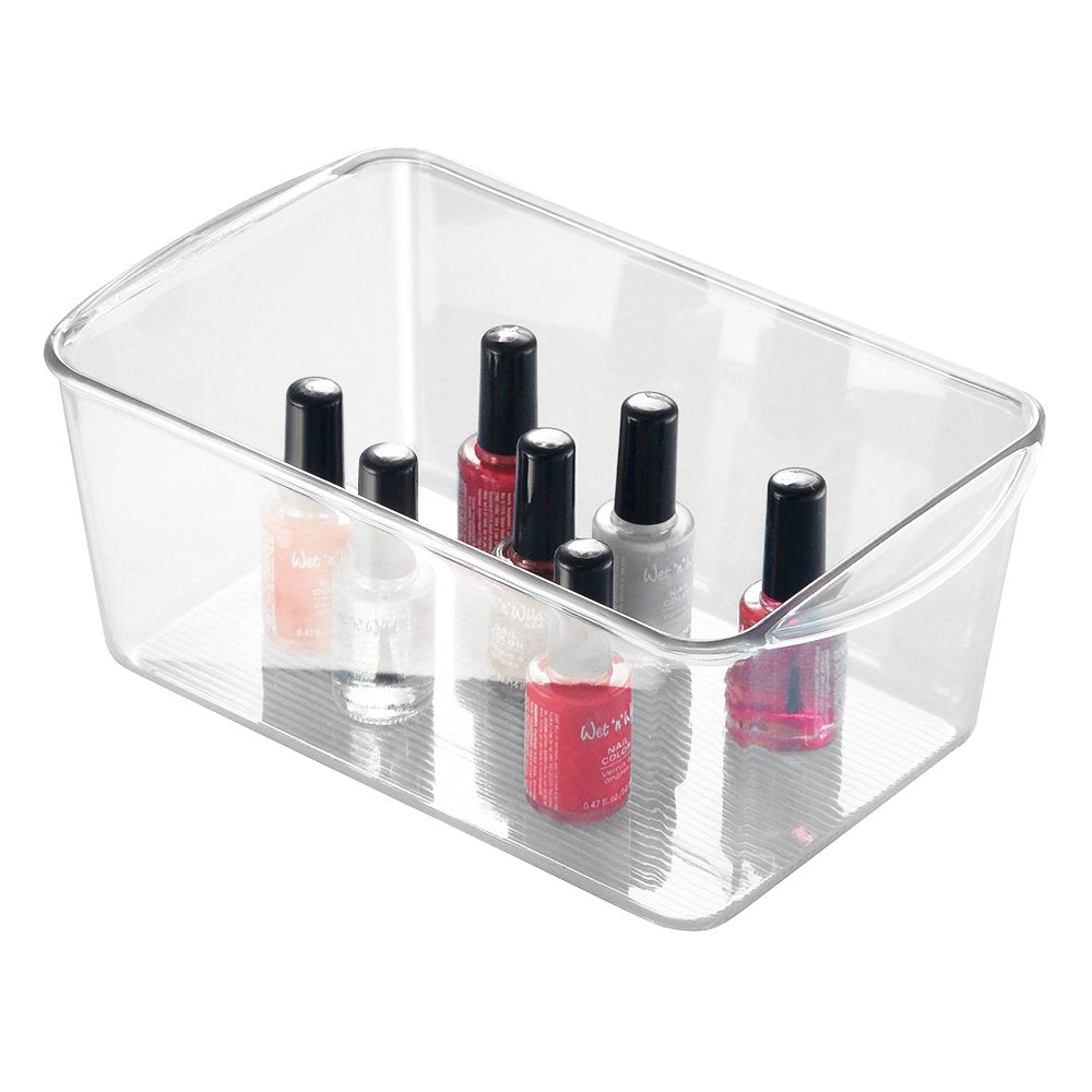 InterDesign Linus Bin, Clear, 6" x 10-1/4" x 4" h