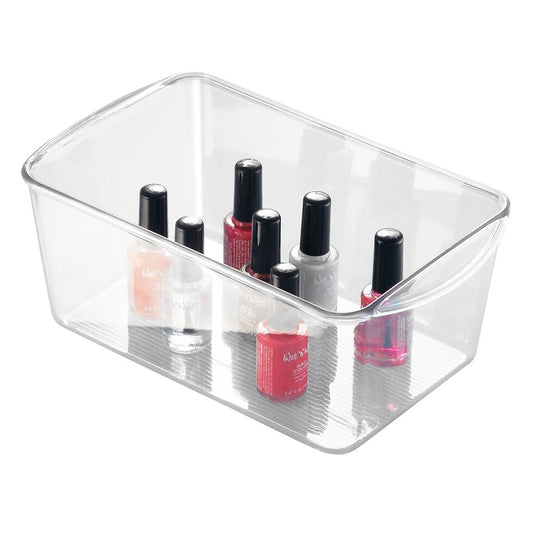 InterDesign Linus Bin, Clear, 6" x 10-1/4" x 4" h