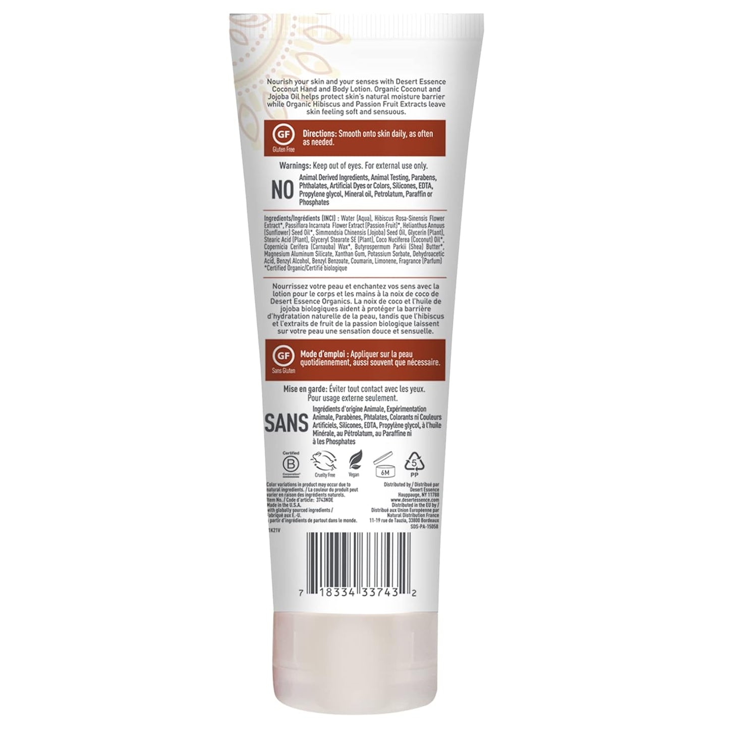 Coconut Hand & Body Lotion - Nourishing Hydration with Shea Butter & Jojoba Oil | 8 Fl Oz - Pack of 2